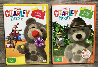 #ad 2x Little Charley Bear DVD Lot G R4 Animation Adventures Big Top and On Safari AU $20.77