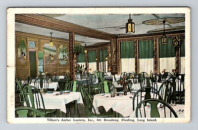 #ad Long Island NY New York Tillson#x27;s Amber Lantern Advertising Vintage Postcard $7.99