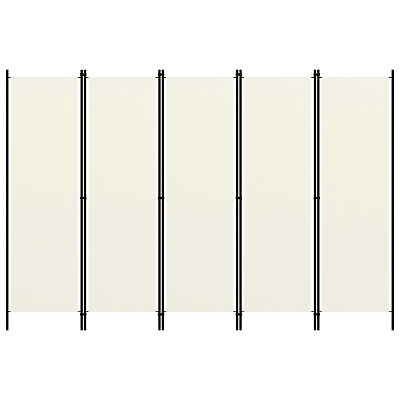 #ad Tidyard 5 Panel Folding Room Divider Fabric Freestanding Room Partition V0U2 $77.88