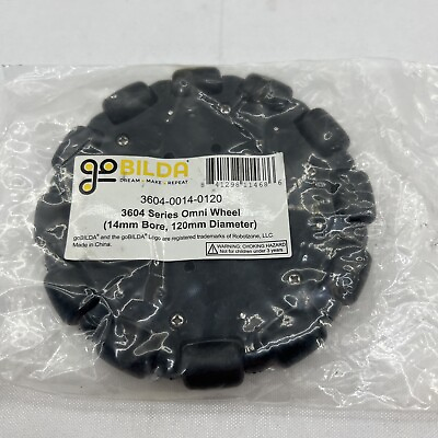 #ad go BILDA 3604 Series Omni Wheel 14mm Bore 120mm Diameter $12.99