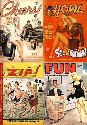 #ad 18 Old Issues of Assorted Adult Gags Humor Risqué Racy Comics Magazines on DVD $12.99