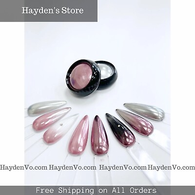 #ad 2 Boxes Chrome Nail Powder Pink And Silver Set By Hayden Mr Chrome Nails $15.99