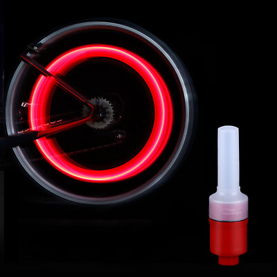 #ad LED Bike Tire Light Motorcycle Car Wheel Spoke Light Tire Valve Dust Cap Lamp $3.40