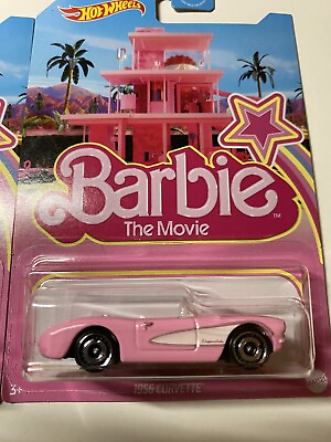 #ad 💞💖 Hot Wheels Barbie The Movie 1956 Corvette Pink 💖💞 $7.53