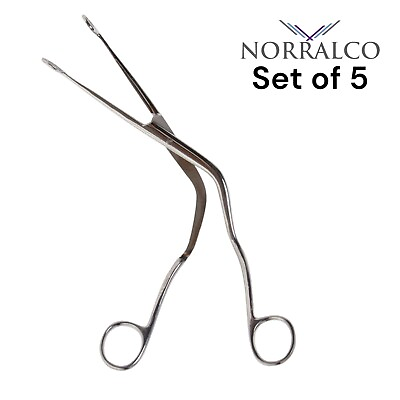 #ad Set of 5 Magill Catheter Forceps 8quot; 19.1 cm Standard Closed Tips Premium $179.99