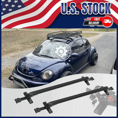 #ad For VW Beetle Top Roof Rack Cross Bar Cargo Luggage Carrier w Lock 44 49quot; CT $76.95