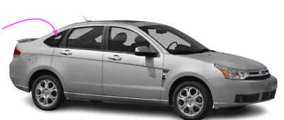 #ad #ad Fits: 2008 2011 Ford Focus 4Door Sedan Rear Right Passenger Quarter Window Glass $85.95