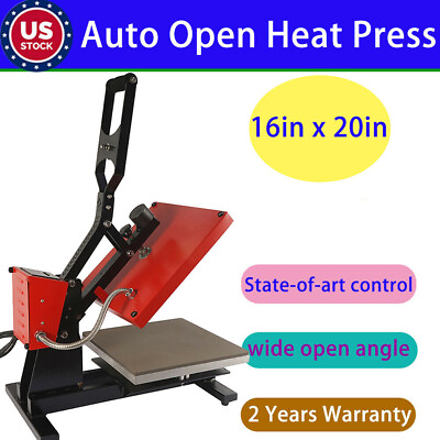 #ad US 16x20in Magnetic Auto Open Heat Press Machine Sublimation Digital Controller $351.54