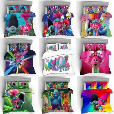 #ad Trolls Collection Single Double Queen King Bed Quilt Cover Set AU $77.99