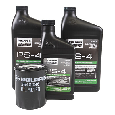 Polaris 2879323 PS 4 Oil Change Kit 2013 2019 General RS1 RZR Ranger 1000 900 $55.99