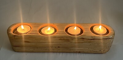 #ad Handmade Four Hole Candle Holder Made From Mississippi Pine $25.00