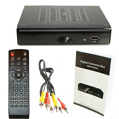 #ad HDTV Digital Converter Box for TV HDMI Cable with Remote View Record Local PVR $34.95
