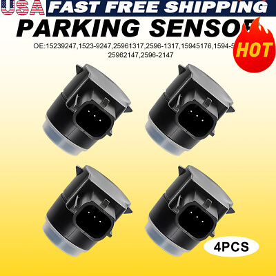 #ad 4X Reverse Backup Parking Bumper Assist Object Sensor 2596 2147 For Chevy GMC $19.99