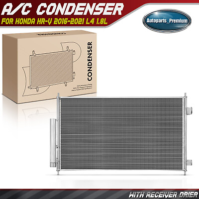 #ad New AC Condenser w Receiver Drier w Bracket for Honda HR V 2016 2021 L4 1.8L $53.99