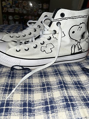 #ad Size 11 Converse Peanuts x Chuck Taylor All Star High Snoopy and Woodstock $55.00