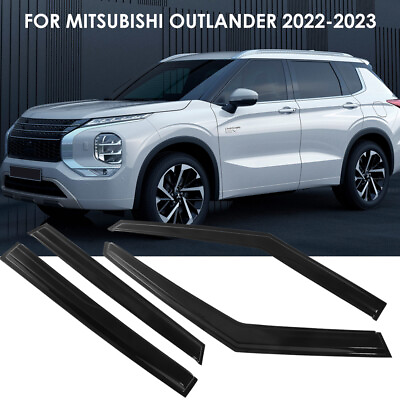 #ad 2 front2 rear for 2022 23 Mitsubishi Outlander Window Visors Deflector Shade $45.70