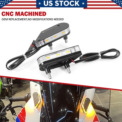 #ad For BMW S1000RR 2019 2023 M1000RR 2022 Invisible LED Front Turn Signal Lights $42.07