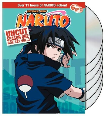 #ad SHONEN JUMP Naruto Uncut Season 1 Box Set Vol 2 DVD $6.95