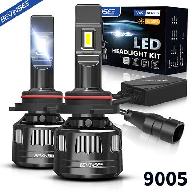 #ad Pair 9005 HB3 LED Headlight Bulbs High Beam For Ford F 150 15 20 Light 22000LM $41.99
