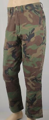 #ad Polo Ralph Lauren Camouflage Camo Classic Fit Flat Front Pants NWT $114.27