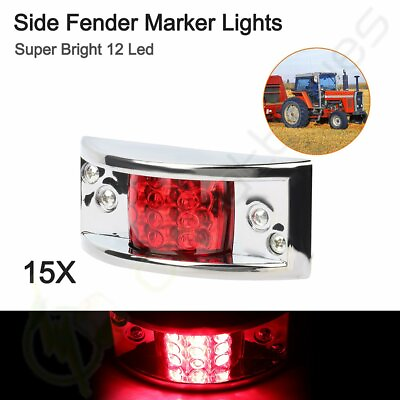 #ad 15X LED 5 inch red side marker signal turn light For Pickup lorry truck boat $51.79