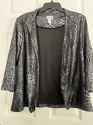 #ad bonworth black small jachet polyester rayon spandex $15.00