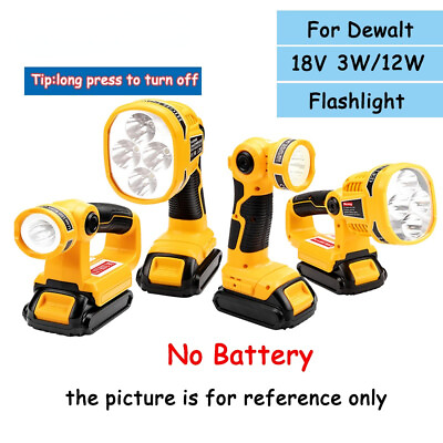 #ad 20V LED Lamp Work Light Flashlight Lamp Li Ion Battery Lighting 12W For DeWalt $49.99