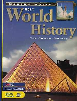 #ad Holt World History: Human Hardcover by Holt Rinehart and Good $7.16