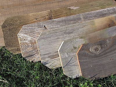 #ad ON SALE Reclaimed Old Fence Wood Boards W Ears 10 Boards 18quot; Weathered Planks $29.50