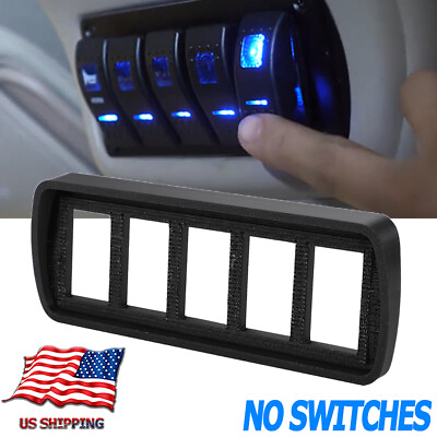 #ad 5 Rocker Switch Panel For Sierra NBS 99 07 LED GMC Chevrolet Chevy Overhead USA $17.59