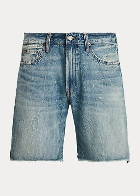 Denim amp; Supply Ralph Lauren Blue Denim Jean Shorts Cut Off Slim Size 42 $45.00
