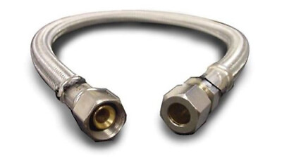 #ad Faucet Connector Stainless Steel 3 8 Compression x 3 8 Compression x 20 In. $10.00