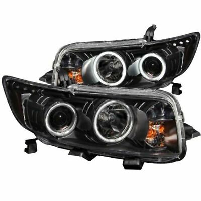 #ad ANZO 121280 PROJECTOR HEADLIGHTS w HALO BLACK CLEAR For 2008 2010 xB $510.75