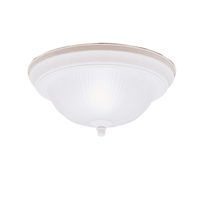 #ad Kichler 8653SC 2 Light Flush Mount Ceiling Fixture Stucco White $29.00