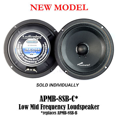 #ad Audiopipe APMB 8SB C 8quot; 250W Low Mid Frequency Loud speakers Full Range Car DJ $33.99