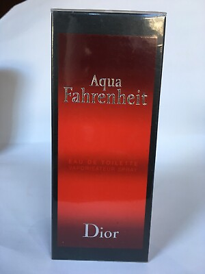 #ad AQUA FAHRENHEIT by Dior 4.2oz EDT Spray for Men 100% AUTHENTIC SEALED RARE $242.99