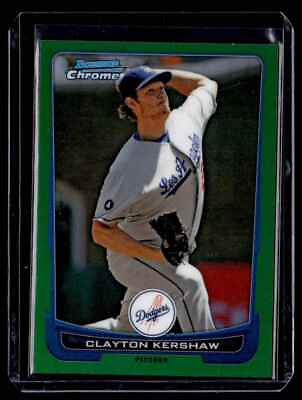 #ad 2012 Bowman Chrome Green Refractor Clayton Kershaw Los Angeles Dodgers #45 $7.99