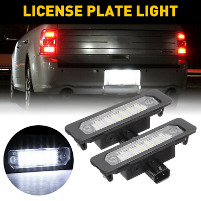#ad For White Mustang Focus Fusion Taurus LED Ford 6000K License Plate Lights 2pcs $12.99