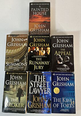 #ad Lot of 7 John Grisham Legal Thriller Mystery ALL Paperback PB Books $17.99