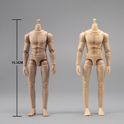 1 12 Male Normal Suntan Skin Flexible 6inch Muscular Male Action Figure Body Toy $18.89