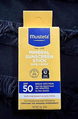 #ad Mustela Baby Child Mineral Sunscreen Stick SPF 50 Broad Spectrum 0.6 oz. NEW $8.50