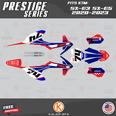 #ad Graphics Kit for KTM Electric Mini SX E5 SX E3 2020 2023 Prestige Red Blue $98.99