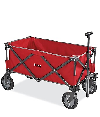 #ad ULINE Utility Wagon Red $68.00