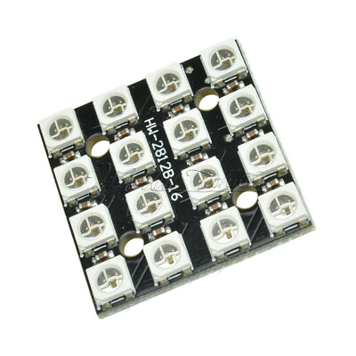 #ad RGB 4 x 4 16Bit LED WS2812 5050 RGB LED Integrated Drivers For Arduino EUR 1.46