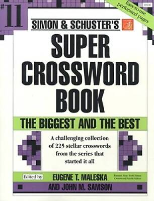 #ad Simon amp; Schuster Super Crossword Book #11 Simon amp; Schuster Super Crosswo GOOD $4.53