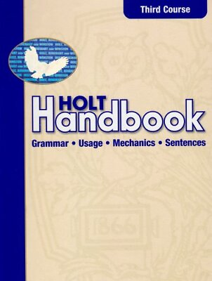 #ad Holt Handbook: Third Course: Grammar Usage Mechani... $7.69
