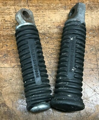 #ad Pair Harley Shovelhead Sportster Foot Pegs Foot Rests Rubber Simple Round $14.99