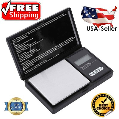 #ad Digital Pocket Scale 1000g x 0.1g Portable Weight Jewelry Gram Coin Herb Gold $7.12