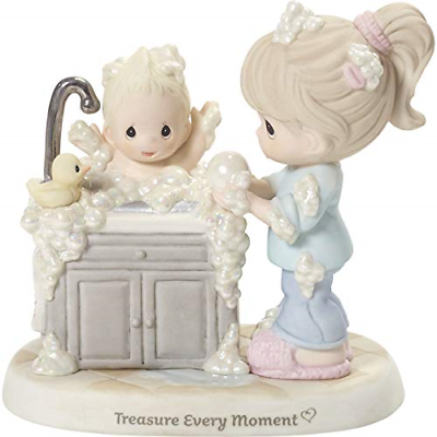 #ad Precious Moments Giving Bath 192018 Treasure Every Moment Mom and Baby Bisque $76.32