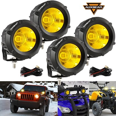 #ad 4PCS 3.5quot;Inch LED Work Light Bar Amber Pods Driving Off Road Tractor 4WD ATV UTE $102.99